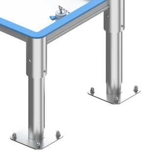 Konstrukce z broušené nerezové oceli