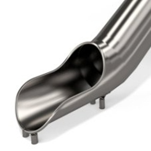 Nerezová tubusová skluzavka