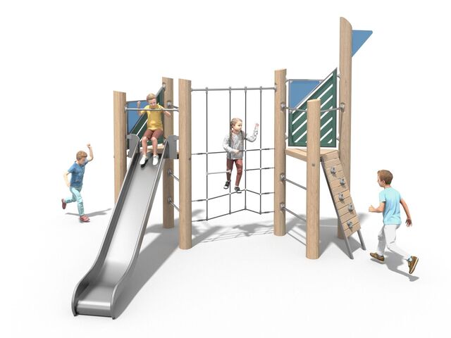 Herní sestava dřevo akát