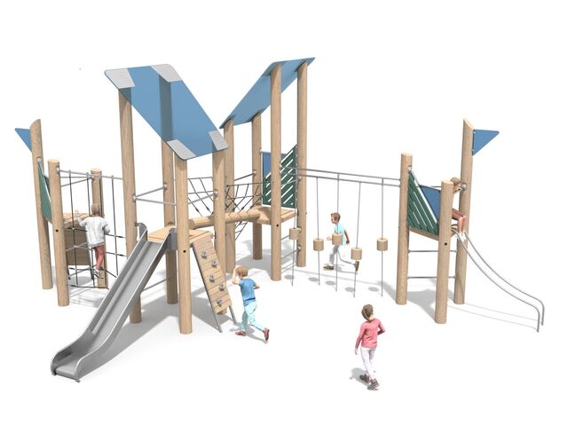 Herní sestava dřevo akát