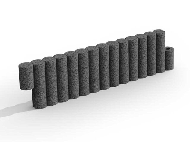 Pryžový obrubník antracit