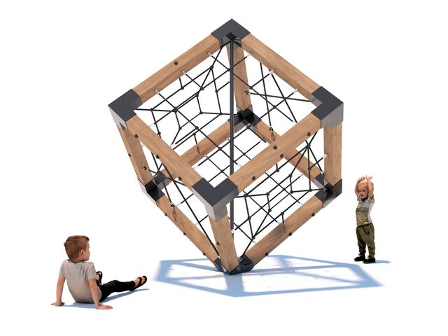 Herní sestava - Dřevěná vrcholová krychle