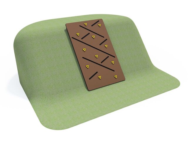 Lezecká stěna do svahu s úchyty