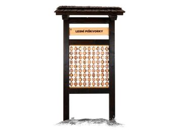 Naučná tabule - Lesní piškvorky