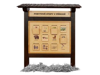 Naučná tabule - Pobytové stopy
