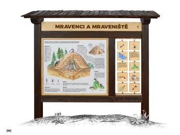 Naučná tabule - Mravenci a mraveniště ( M, L )