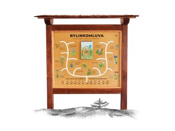 Naučná tabule - Bylinkomluva