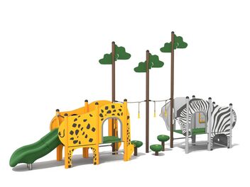 Herní sestava ZEBRA a ŽIRAFA