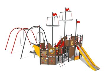 Herní sestava LOĎ s lanovou dráhou