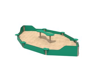 Pískoviště loďka - recykling