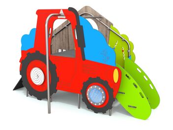 Kombinovaná sestava dům a traktor