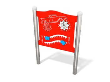 Edukační tabule závod s autem