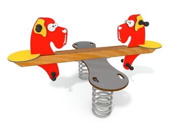 Pružinové čtyřhoupadlo psi