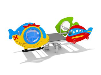 Pružinové dvojhoupadlo letadla a ryby