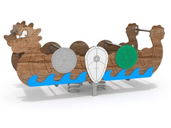 Pružinové houpadlo vikingská loď