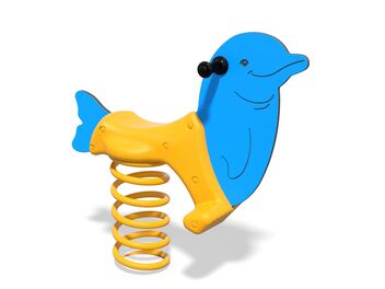 Pružinové houpadlo delfín