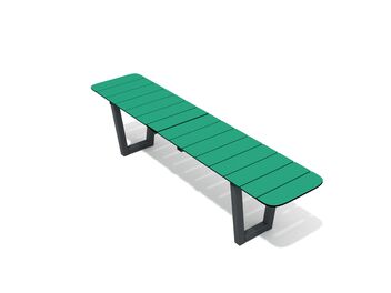 Lavička bez opěradla - recykling