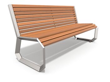 Lavička s opěradlem