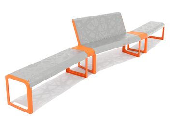 Lavice set s opěradlem