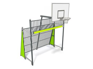 Fotbalová branka s basketbalovým košem