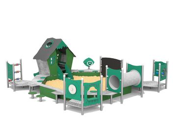 Herní sestava s pískovištěm - recykling