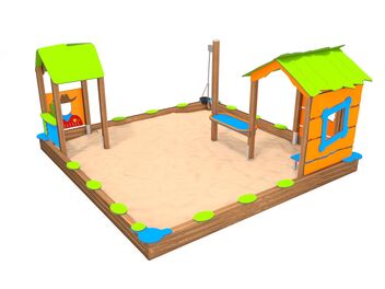 Pískoviště s domečky