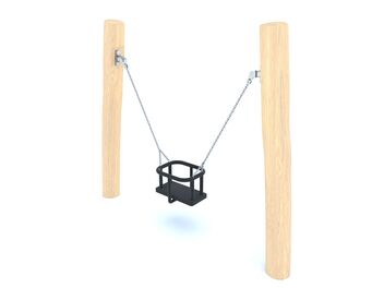 Řetězová houpačka baby dřevo akát