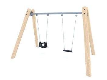 Řetězová dvojhoupačka dřevo akát