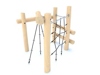 Lezecká sestava dřevo akát