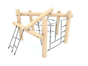 Lezecká sestava dřevo akát