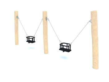 Řetězová dvojhoupačka dřevo akát