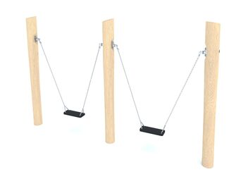 Řetězová dvojhoupačka dřevo akát