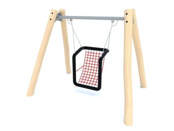 Řetězová houpačka hendikep dřevo akát