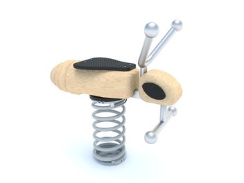 Pružinové houpadlo včela dřevo akát