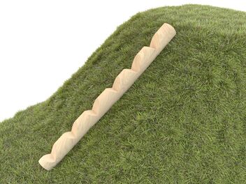 Schody do svahu dřevo akát