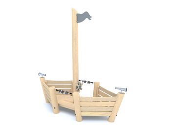 Lodička dřevo akát