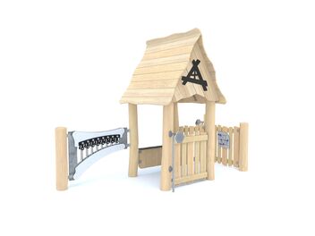 Domeček s xylofonem dřevo akát