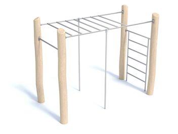 Workoutová sestava dřevo akát