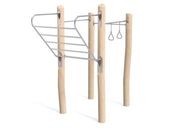 Workoutová sestava dřevo akát