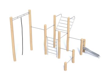 Workoutová sestava dřevo akát