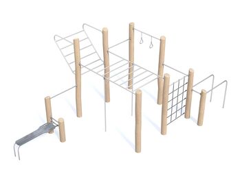 Workoutová sestava dřevo akát