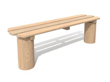 Lavička bez opěradla dřevo akát