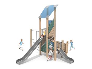 Herní sestava dřevo akát