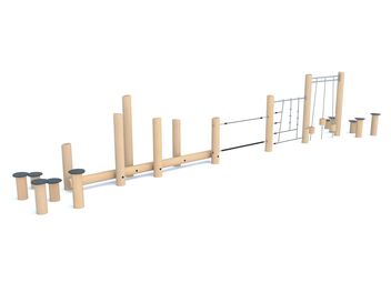 Velká překážková dráha dřevo akát