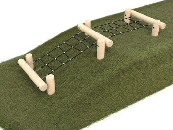 Lanová síť do svahu dřevo akát