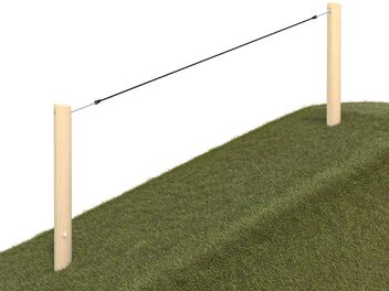 Lanový výlez do svahu dřevo akát