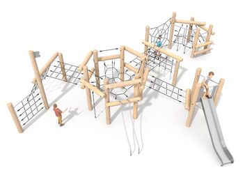 Šplhací sestava dřevo akát