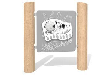 Edukační tabule klávesy dřevo akát