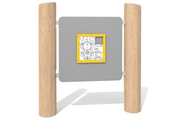 Edukační tabule skládačka dřevo akát