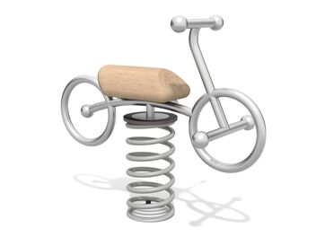 Pružinové houpadlo kolo dřevo akát
